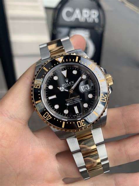 rolex sea sky dweller gold|rolex sea dweller in stock.